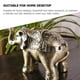 thumbnail image 3 of WASHWEPE Cenicero Decorativo Elefante De Aleación Con Para Escritorio Y Hogar, 3 of 6