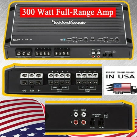 Rockford Fosgate Prime R300X4 300 Watt 4-Channel Full-range Amplifier Class (Best Spin Class App)