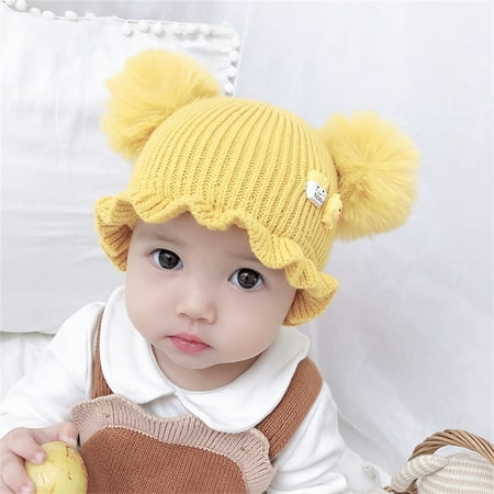 

Maxcozy Baby Infant Beanie Knit Warm Winter Hat for 5-20 Months Yellow