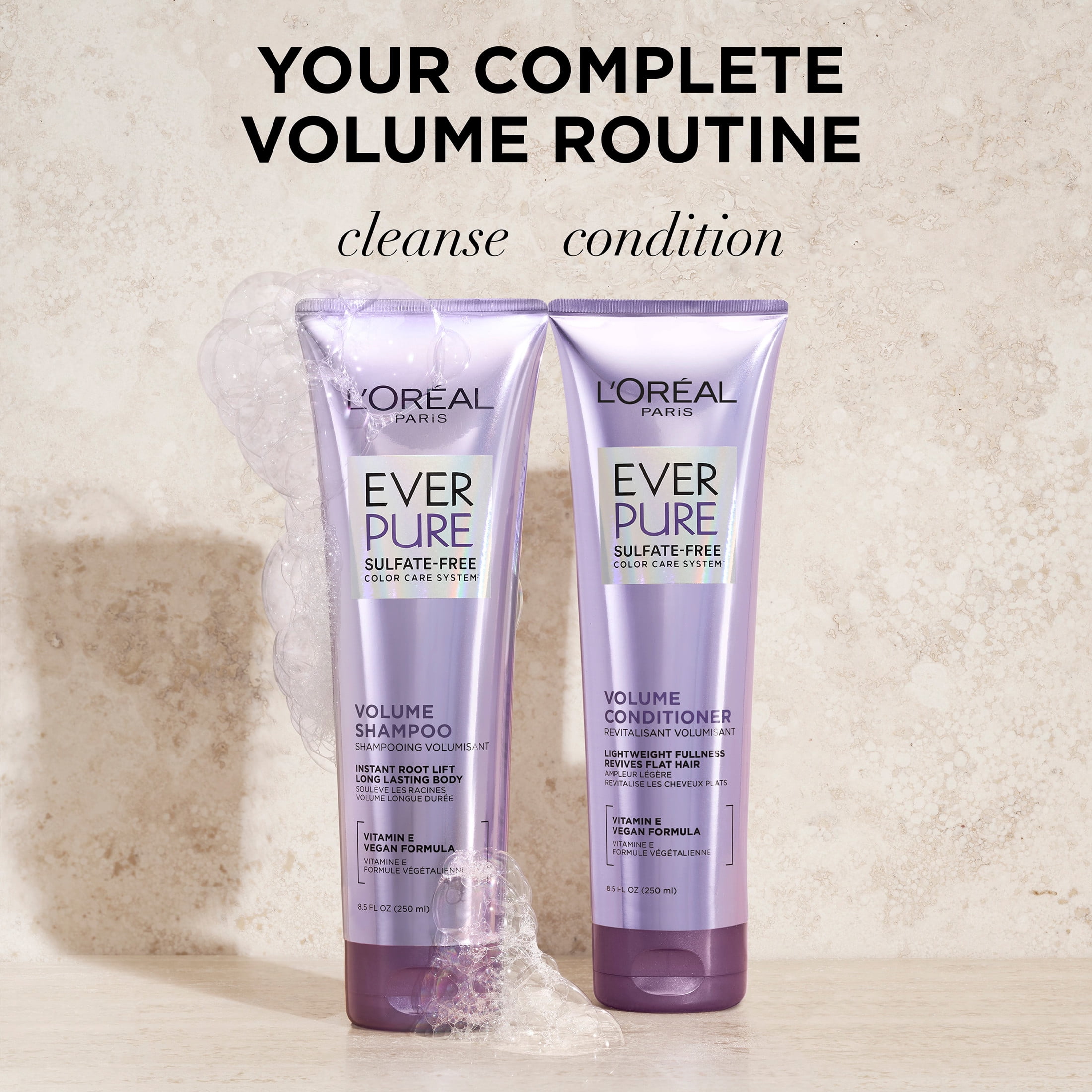 L'Oreal Paris EverPure Volume Sulfate Free Shampoo For Fine Hair, 8.5 fl oz