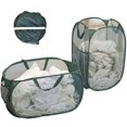 thumbnail image 1 of uds cesta de lavandería de malla 70L gran capacidad cesta de tela sucia portátil plegable caja de almacenamiento de juguetes con asas contenedor de almacenamiento de ropa multifuncional para el hogar, 1 of 11