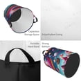 thumbnail image 2 of Balery Starry Sky Colorful Donut Cesta de ropa redonda con asas, impermeable, independiente, para ropa, juguetes, dormitorio y familia-Medium, 2 of 6