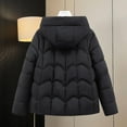 thumbnail image 4 of Black**Friday Chaoheng Plus Size Winter Coats for Women Women's Hooded Puffer Jacket,Basic Long Sleeve Quilted Winter Coat, 4 of 7