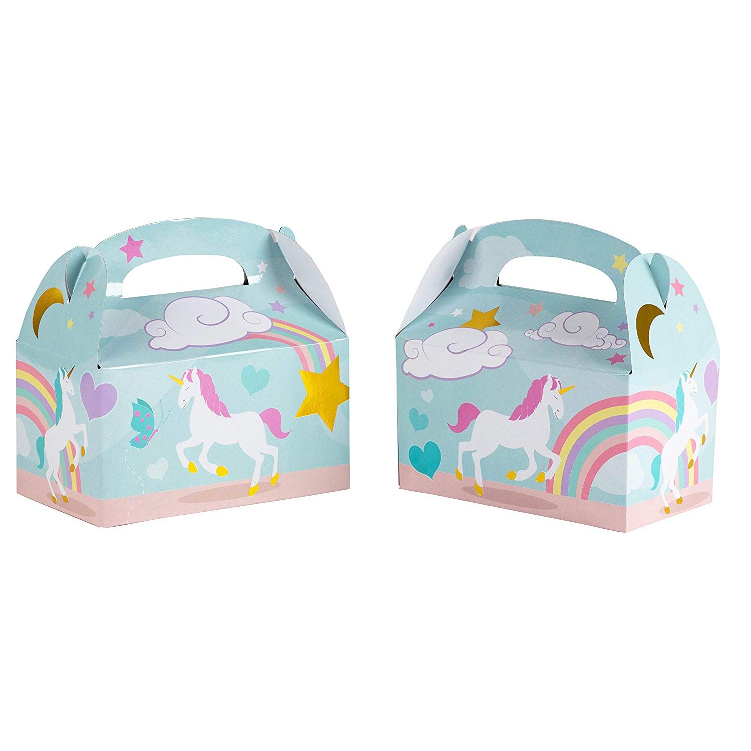 Unicorns Gable Party Favor Gift Boxes