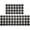Black, variant on FRESHMINT Modern Farmhouse Plaid 2 Piece Set Kitchen Mats for Floor Anti Fatigue Waterproof & Non-Skid Kitchen Rugs Cushioned Kitchen Mat for Standing Washable Comfort Desk Kitchen Runners