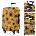 thumbnail image 5 of Yellow Black Polka Dot Sunflower Pattern Luggage Cover Fashion Suitcase Cover Baggage Covers Fit 25-28 Inch Luggage (Go Travel), 5 of 5