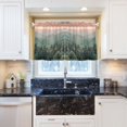 thumbnail image 5 of Yayeee Kitchen Curtains Tier Pair Light Filtering 27"x36" Rod Pocket Short Cafe Window Panel, Mountains at Dawn, 5 of 7