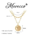 thumbnail image 6 of MEVECCO 18k Gold Plated Handmade Dainty Layered Choker Pendant Necklace for Women Gift, 6 of 7