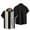 Black, variant on ALLLIST Collared Men Shirts Hawaiian Short Sleeve Button Down Shirts Black Casual Clothing for Men