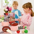 Kids Play Kitchen Set, Pretend Play Cooking Toys Set, Kitchen