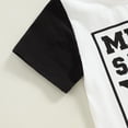thumbnail image 5 of Okbabeha Toddler Baby Boy Summer Clothes Mr. Steal Your Snacks Short Sleeve T-shirt Top Shorts 2Pcs Outfit, 5 of 7