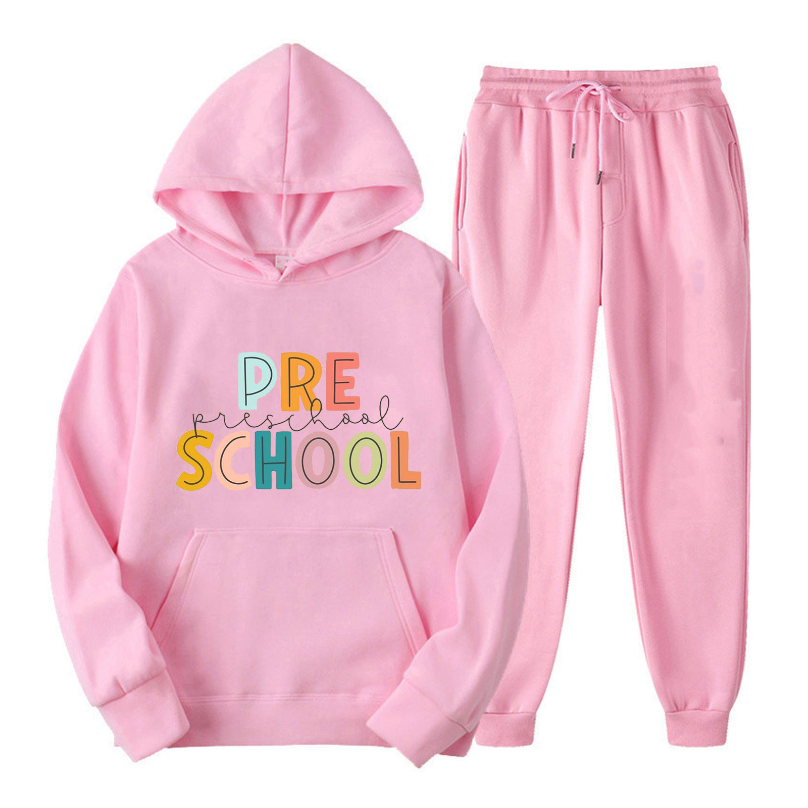 Survêtement 2 Pièces Femme Pink Queen - Pull Col V Manches Bouffantes + Pantalon Large, Viscose/polyamide Doux - Tenue Décontractée Maison, Sortie, Confort