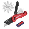 thumbnail image 1 of Navaja multiusos plegable WORKPRO Quick Change con almacenamiento de cuchillas, 1 of 8