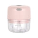 thumbnail image 1 of Mini picadora de ajo eléctrica inalámbrica, picadora de carne, picadora de alimentos, carga USB, color rosa, 100 ml, 1 of 5