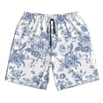 thumbnail image 5 of Goofa Rose Flowers Printed Mens Swim Trunks Summer Quick Dry Short Beach Swimwear Bathing Suits-Large, 5 of 9