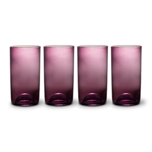Thyme & Table 4-Piece Magenta Sphere Drinking Glasses