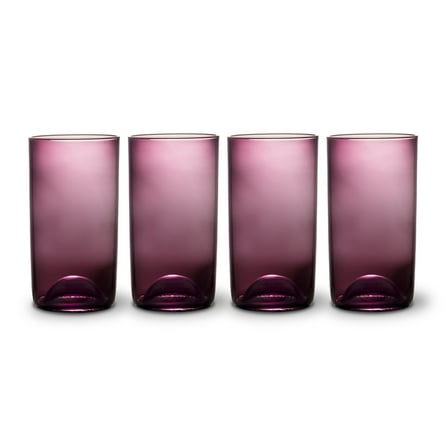 Thyme & Table 20 fl oz Magenta Sphere Drinking Glasses, Set of 4