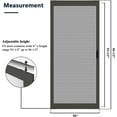 Heavy Duty Aluminum Sliding Patio Screen Door Kit, Mosquito Proof for Patio Backyard Kitchen and
