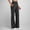 Black plus size wide leg pants a1, variant on Cagogo Women Plus Size Wide Leg High Waisted Lounge Pants with Pockets Solid Casual Long Trousers for Workout Beach Fashion Clothes, Wine 3XL