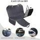 thumbnail image 5 of Funda de asiento para perros VIVAGLORY para asiento trasero con ventana de malla negra, 5 of 7