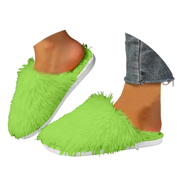 Mostsola House Slippers for Women Soft Plush Warm Fuzzy Fluffy Bedroom Slippers Slip on House Shoes