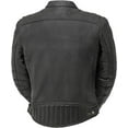 thumbnail image 2 of First Mfg Co - Top Performer - Men's Motorcycle Biker Riding Black Leather Jacket - 2X Large - Zip Out Thermal Liner Action Back Side Tabs, 2 of 5