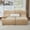 Coffee, variant on LQLI Modern 63.7" Sectional Sofa, Corduroy Boneless Couch Cozy Sofa Loveseat