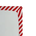 thumbnail image 3 of Ambesonne Candy Cane Fitted Sheet, Diagonal Red Lines, King Size, Red White, 3 of 3