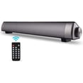 thumbnail image 1 of Barra de sonido, TOPROAD Soundbar con cable y altavoz Bluetooth 5.0 inalámbrico, micrófono incorporado, para teléfono móvil/tableta/proyector y compatible con TV con salida AUX/RCA, 1 of 3