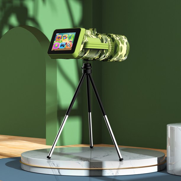 Monocular Para Niños HD 1280x720 Monocular Telescopio de cámara de pantalla de 2.0 pulgadas 2000mAh para niños