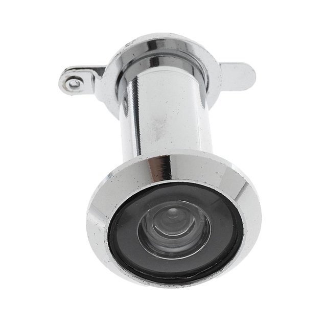Seguridad Para Visor De Peep Sight Hole Con Privacidad Cubierta Posterior adaptaciónción Al Grosor 3 cromo brilnte perfecl Mirilla