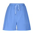 thumbnail image 5 of FASHOFT Womens Athletic Running Shorts Lightweight Workout Gym Shorts with Pockets Light Blue S, 5 of 7