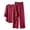 Wine, variant on Ashirexll Womens 2 Piece Outfits Fashion Linen Blend Long Sleeve Top with Matching Pants Pocket Casual Set