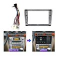 thumbnail image 2 of Silver Black Car Radio Dashboard Panel Frame With Power Cord Canbus For Toyota Avensis (2002-2008), 2 of 4