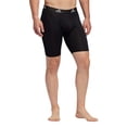 thumbnail image 4 of Calzoncillos tipo bóxer Adidas Long para hombre (paquete de 3), color negro y gris, 4 of 7
