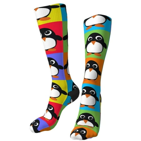 

Socks Penguin Pop Art Casual Novelty Funny For Outdoor Athletic Sports Boot Running Hiking Trekking