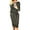 Dark Grey, variant on PRETTYGARDEN Women's Fall Bodycon Party Dress Casual Long Sleeve Tie Waist Fitted Sheath Pencil Dresses with Pockets