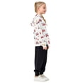 thumbnail image 5 of Kids' Hooded Pullover Sweatshirt Casual Tops Long Sleeve Print Hoodies Pocket Red Fiery Awesome Patterns, 5 of 9