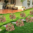 thumbnail image 6 of MMJ Artificial Plants Violet Eucalyptus Ground Stake 22.05in Tall Faux Greenery Outdoor Patio Garden Yard Pathway Floral Decor, 6 of 6