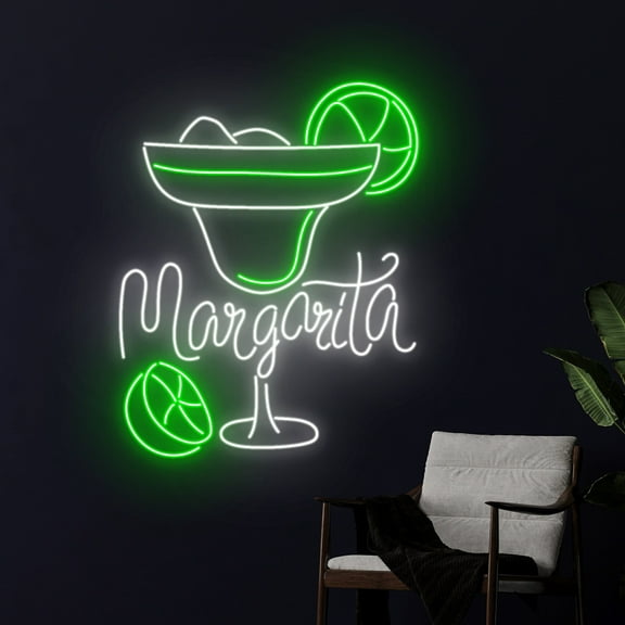 Handmadetneonsign Margarita Neon Sign, Margaritas LED Light, Margarita Neon Light, Cocktail Sign