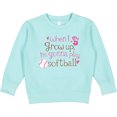 thumbnail image 2 of Inktastic Future Softball Player Girls Toddler Sweatshirt, 2 of 4