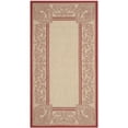 Tappeto Safavieh Barbados BAR590X Per Interni/Esterni – 122x183 Cm, Motivo Tropicale, Verde/Acqua, Antimacchia E UV, Per Patio E Giardino
