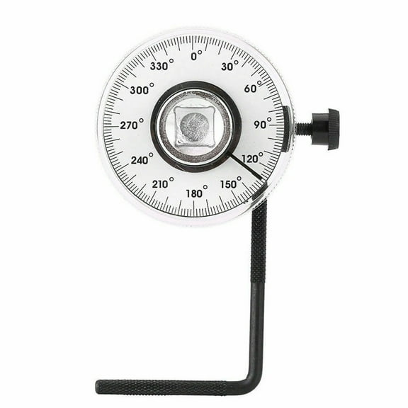 360 Degree Torque Angle Gauge Adjustable Arm Torque Wrench for 1/2 Inch Dr. Tools Male Female Square Drive