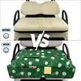 thumbnail image 5 of Xoenoiee Dark Green Golf Clubs Print Golf Cart Seat Cover Lightweight Cart Seat Cushion Cover Foldable Golf Blanket Golf Club Car Accessories for More 2-Person Seats Club Car, Easy to Install, 5 of 7