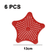 thumbnail image 2 of Coladores de goma para fregadero de estrella de mar, tapón colador para fregadero de cocina, cubierta de drenaje de silicona, recogedor de pelo para drenaje de bañera, 2 of 5