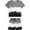 0-Grey37, variant on Byoo Toddler Boy Gradient Splash Print Short Sleeve T Shirt and Short Set Breathable Casual Sport Outfit