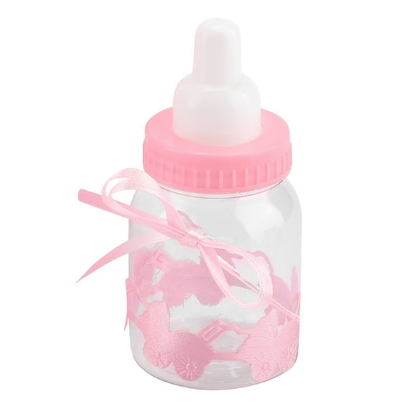 Cute , Cute Milk Bottle Shape Baby Candy Bottles, Widely Usage Full Of Childlike Clean Elegant Bow-Knot Decorated Office For Home Study Livingroom