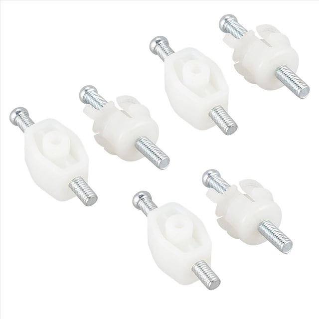 6X Transporter T4 Front Light Lamp Adjusting Headlight Adjuster Clip Screw Kit Set,6 x bracket,white & silver
