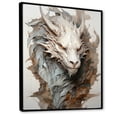 thumbnail image 2 of Designart "Enchanting Realm Of The Dragon" Dragons Floater Framed Wall Art Living Room, 2 of 5