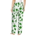 thumbnail image 3 of Sigee St Patrick's Day4 Print Women's Soft Pajama Pants - Breathable and Comfortable Lounge Sleep Bottoms with Elastic Waistband and Pockets-XX-Large, 3 of 9